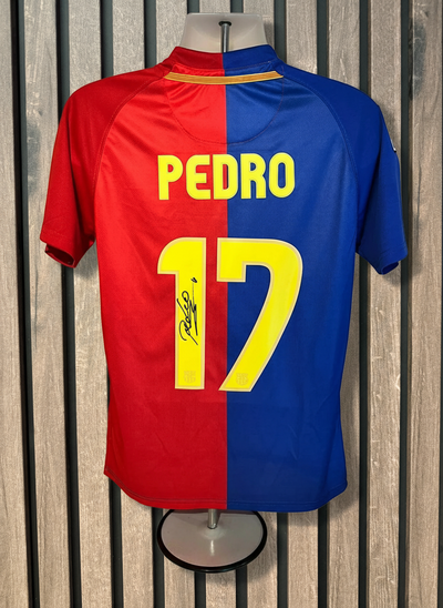 Pedro Barcelona Jersey with Wooden Background