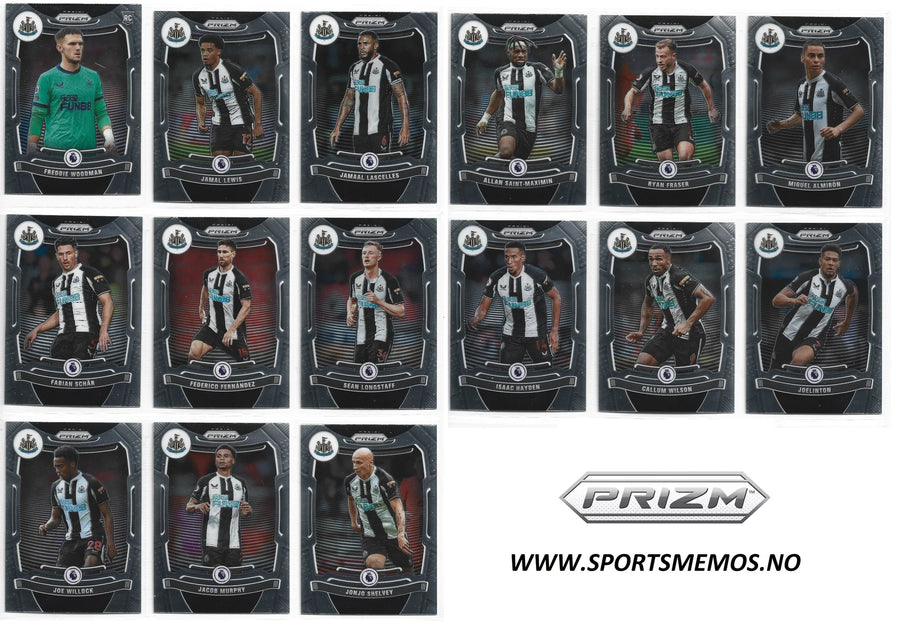 NEWCASTLE UNITED LAGSETT - FÅ 3 BETAL FOR 2 - PANINI PRIZM, PREMIER GOLD 2002 & TOPPS RED BACKS