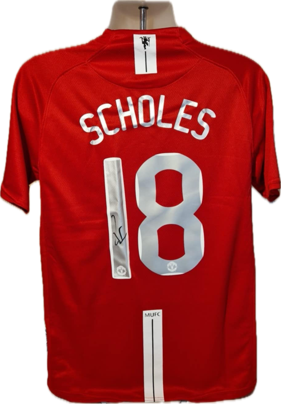 PAUL SCHOLES - SIGNERT DRAKT MED EKTEHETSBEVIS/COA