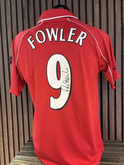 ROBBIE FOWLER - SIGNERT DRAKT MED EKTEHETSBEVIS/COA