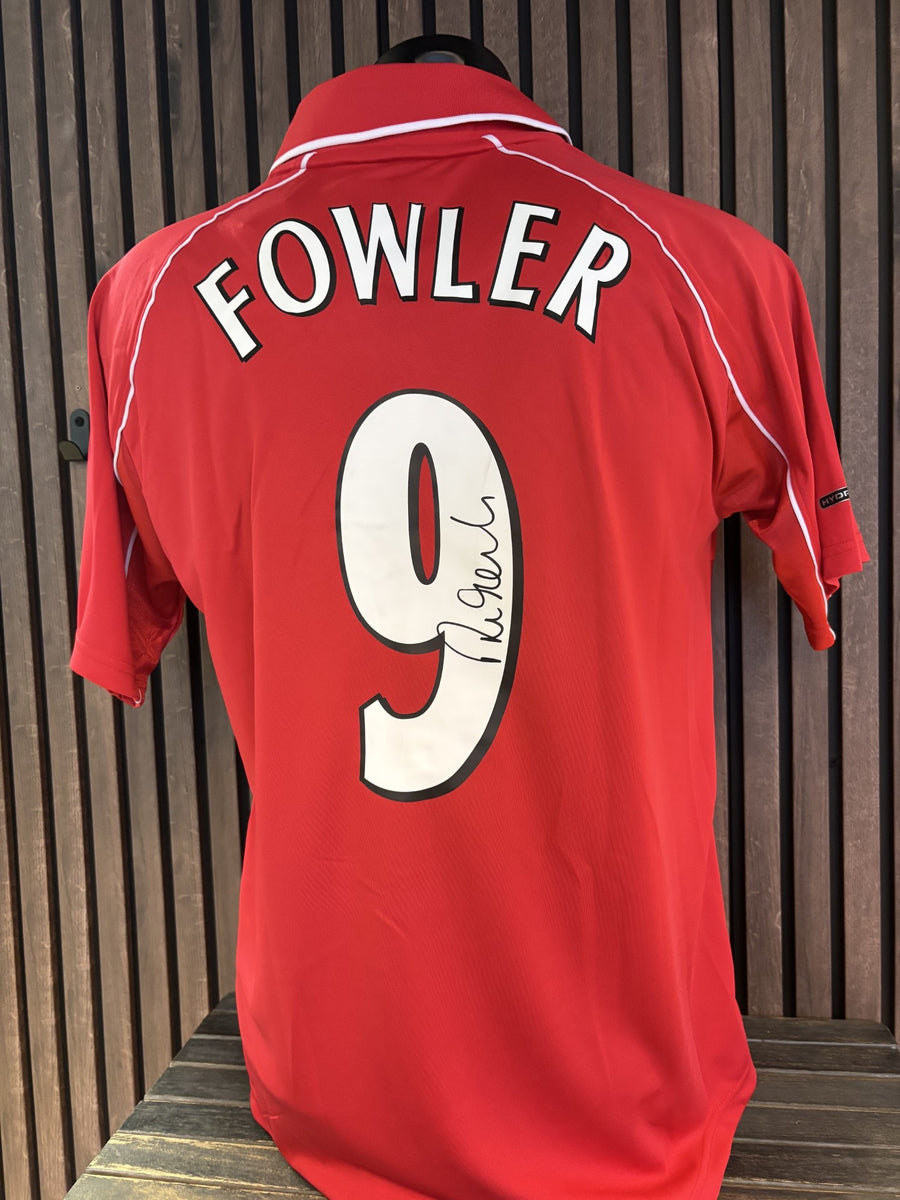 ROBBIE FOWLER - SIGNERT DRAKT MED EKTEHETSBEVIS/COA
