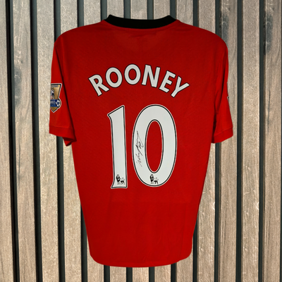 Rooney Shirt on Wood Background
