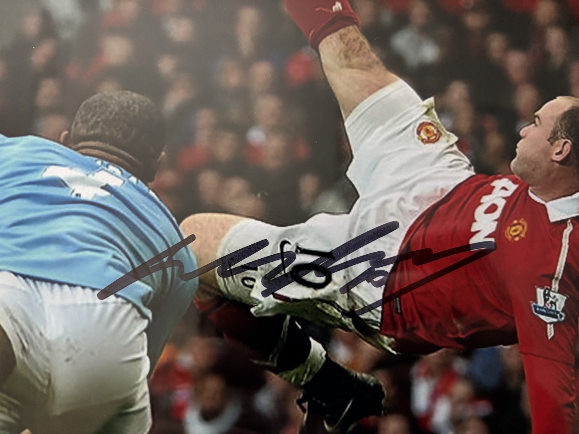 WAYNE ROONEY - SIGNERT BILDE MED EKTEHETSBEVIS/COA