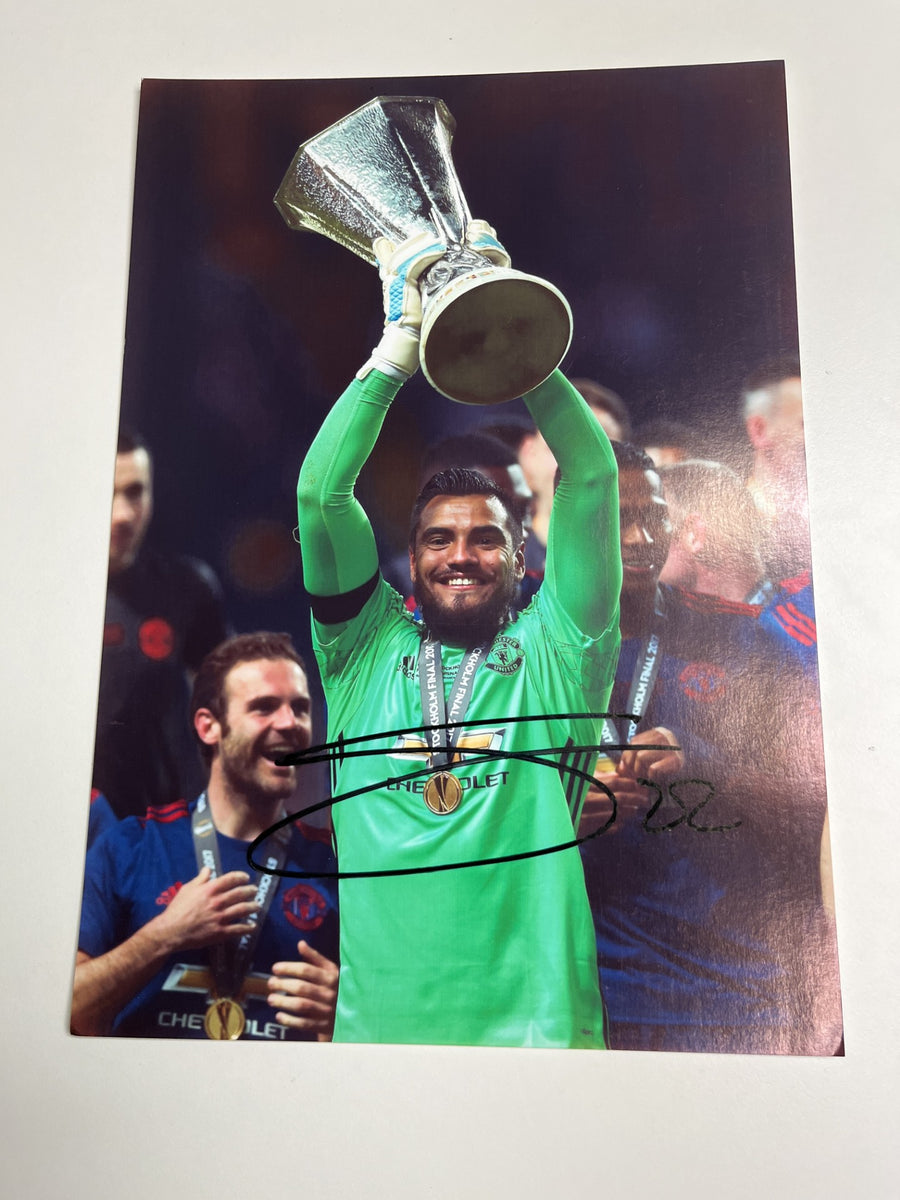 MANCHESTER UNITED - SERGIO ROMERO - BILDE UTEN EKTEHETSBEVIS/COA