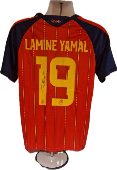 LAMINE YAMAL - SIGNERT DRAKT MED EKTEHETSBEVIS/COA