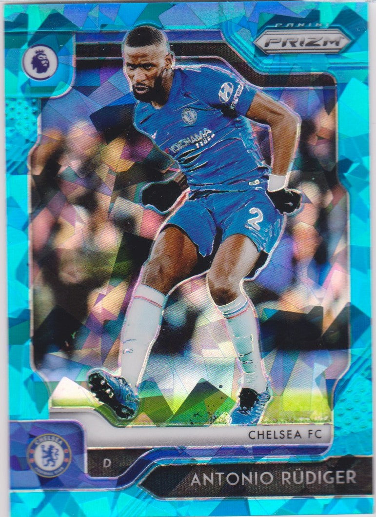 #/075-BLUE ICE. 018. ANTONIO RUDIGER -  CHELSEA- CARD 52 OF 75