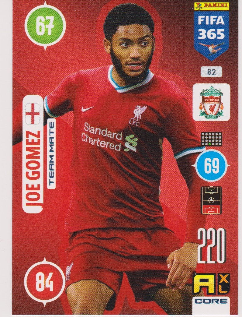 082. JOE GOMEZ - LIVERPOOL - TEAM MATE