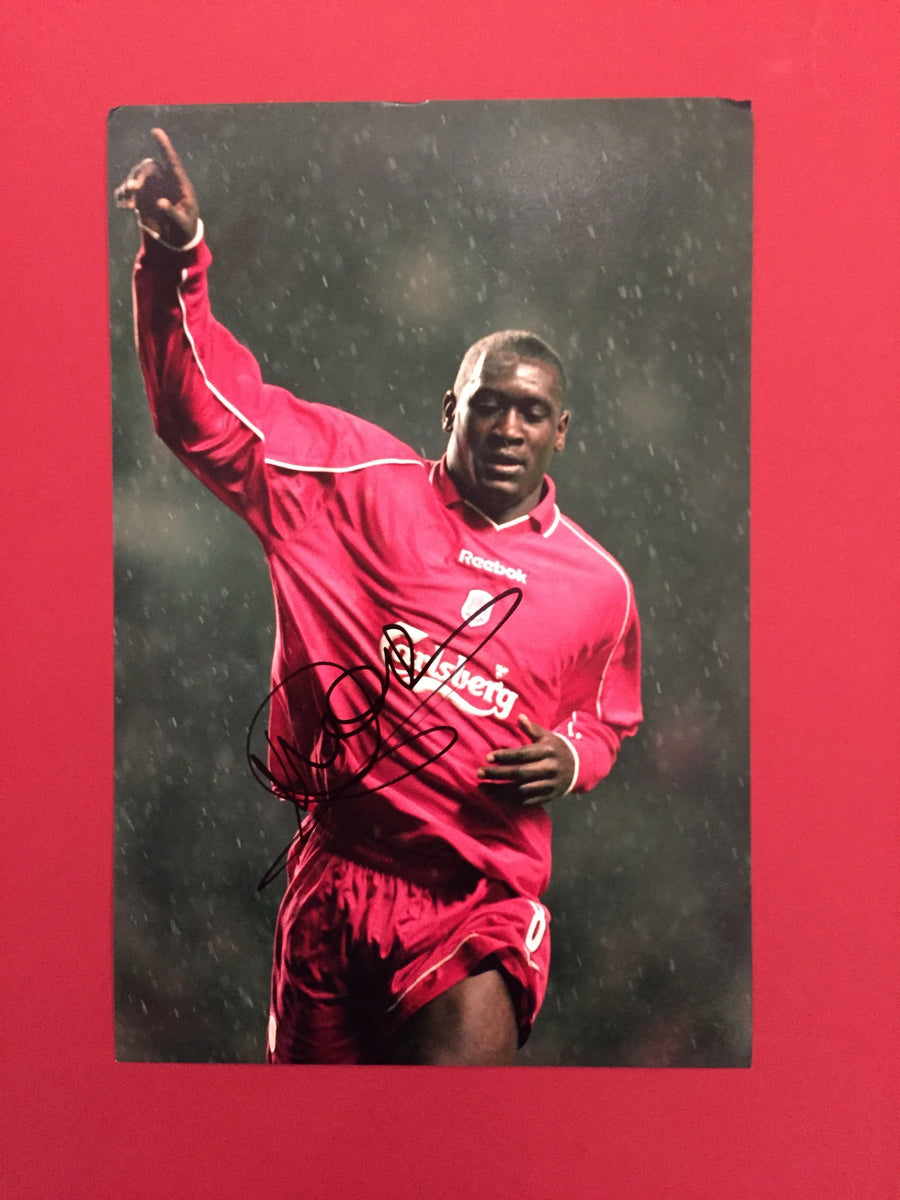 EMILE HESKEY - SIGNERT BILDE MED EKTEHETSGARANTI/COA