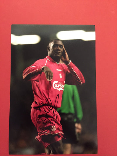 EMILE HESKEY- SIGNERT BILDE MED EKTEHETSGARANTI/COA