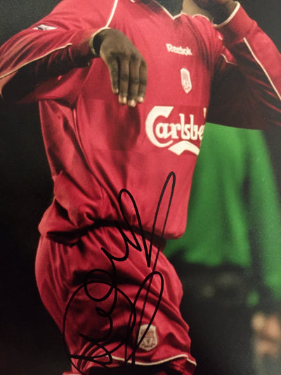 EMILE HESKEY- SIGNERT BILDE MED EKTEHETSGARANTI/COA