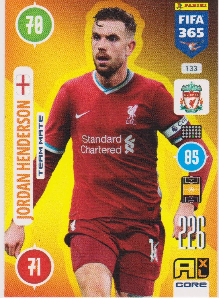 133. JORDAN HENDERSON - LIVERPOOL - TEAM MATE