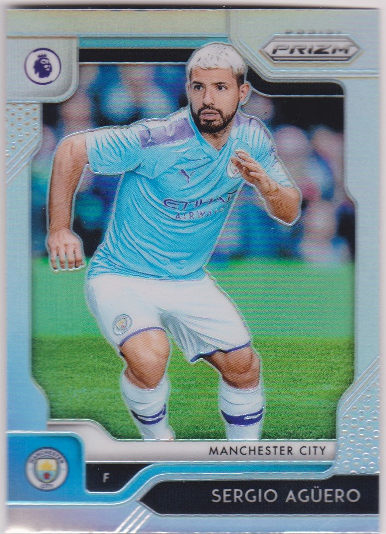 166. SERGIO AGUERO - MANCHESTER CITY - SILVER PRIZM