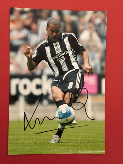 NEWCASTLE - KIERON DYER - SIGNERT BILDE MED EKTEHETSGARANTI/COA