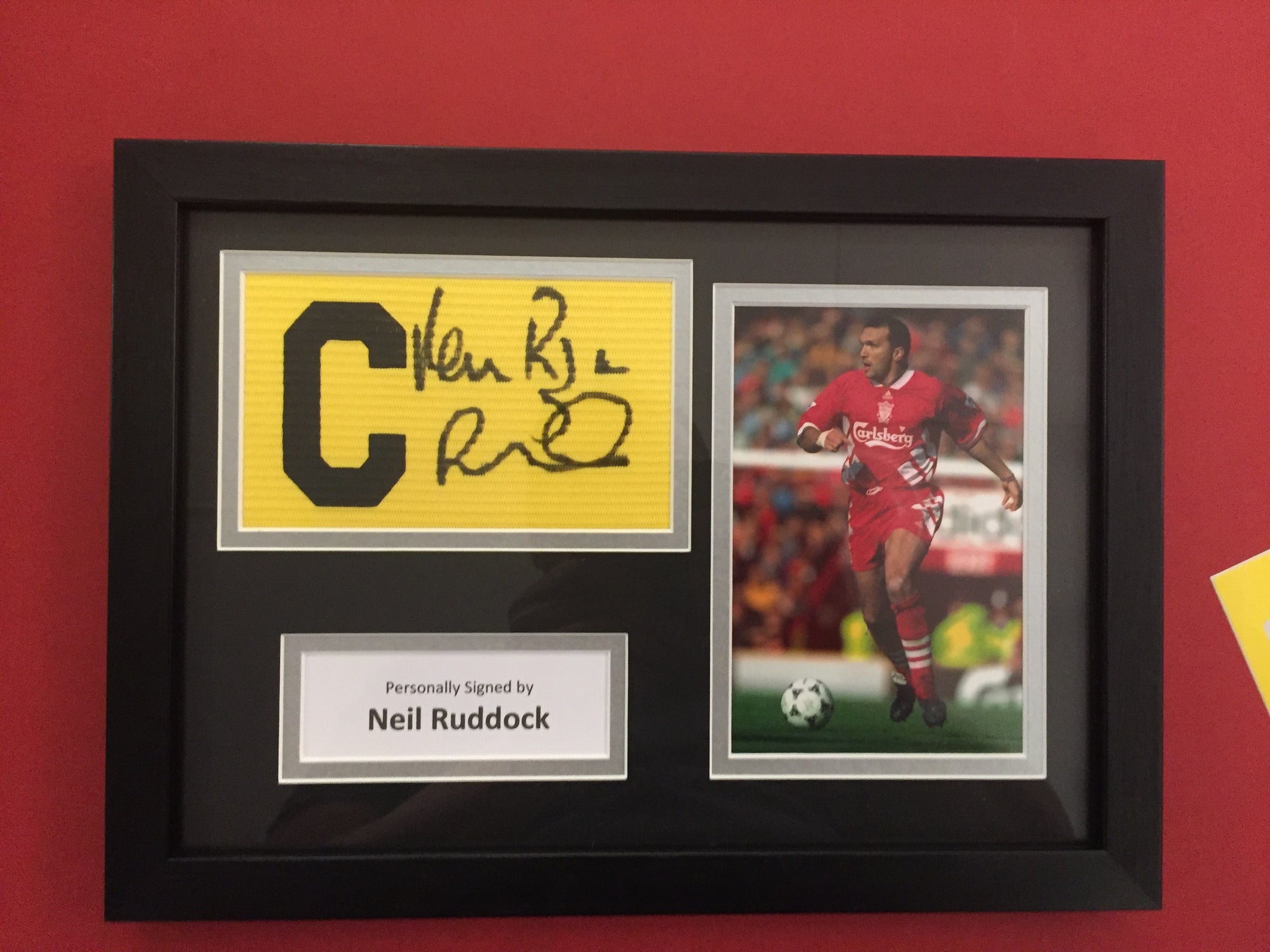 NEIL RUDDOCK SIGNERT KAPTEINSBIND MED EKTEHETSGARANTI/COA