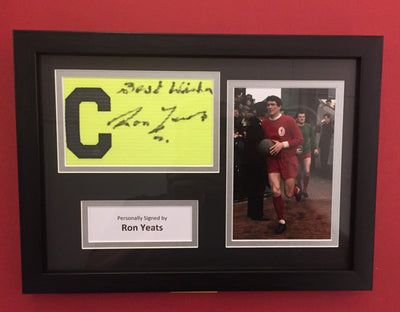 RON YEATS SIGNERT KAPTEINSBIND MED EKTEHETSGARANTI/COA