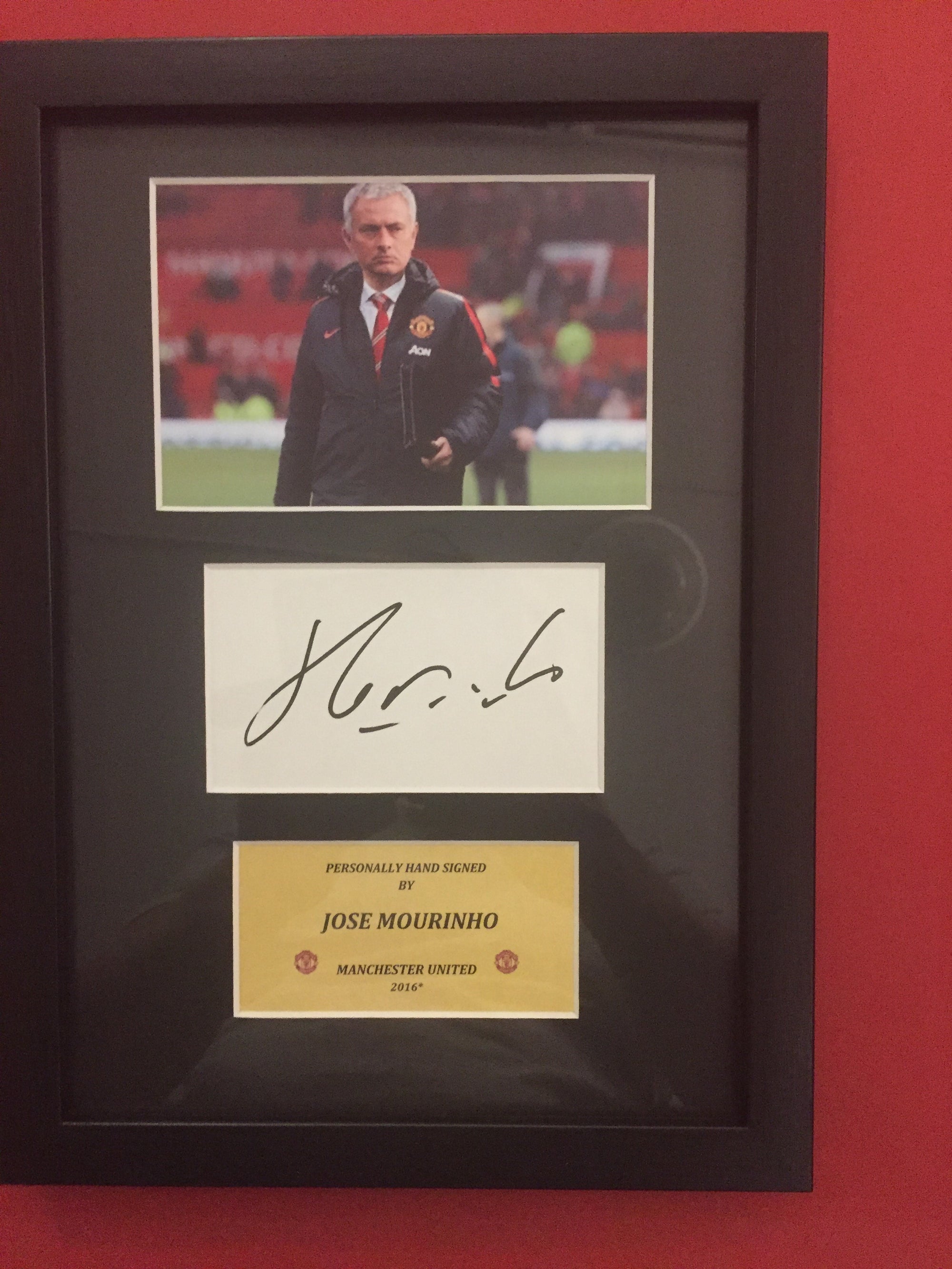 JOSE MOURINHO - SIGNERT BILDE MED EKTEHETSGARANTI/COA