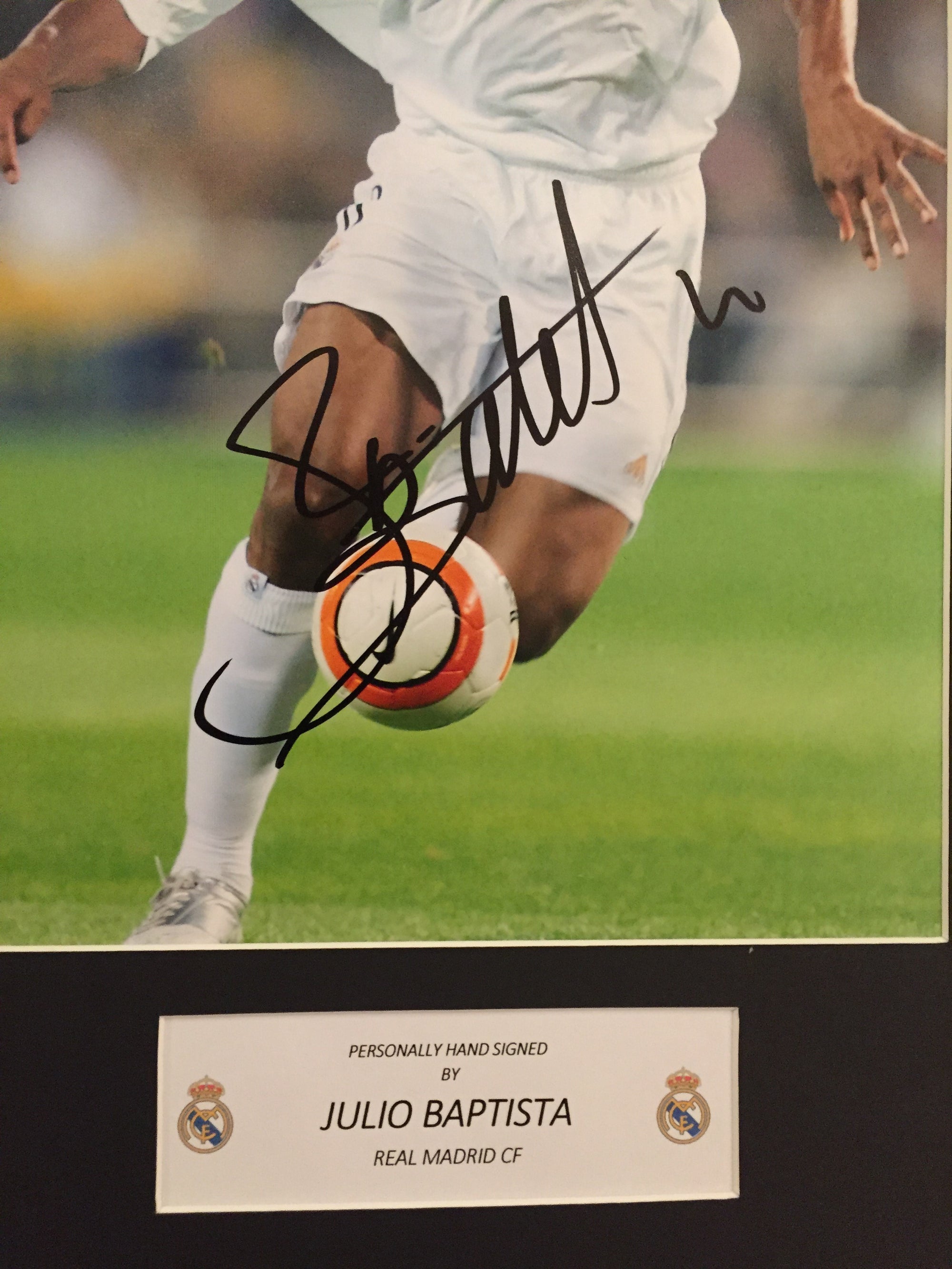 JULIO BAPTISTA - SIGNERT BILDE MED EKTEHETSGARANTI/COA