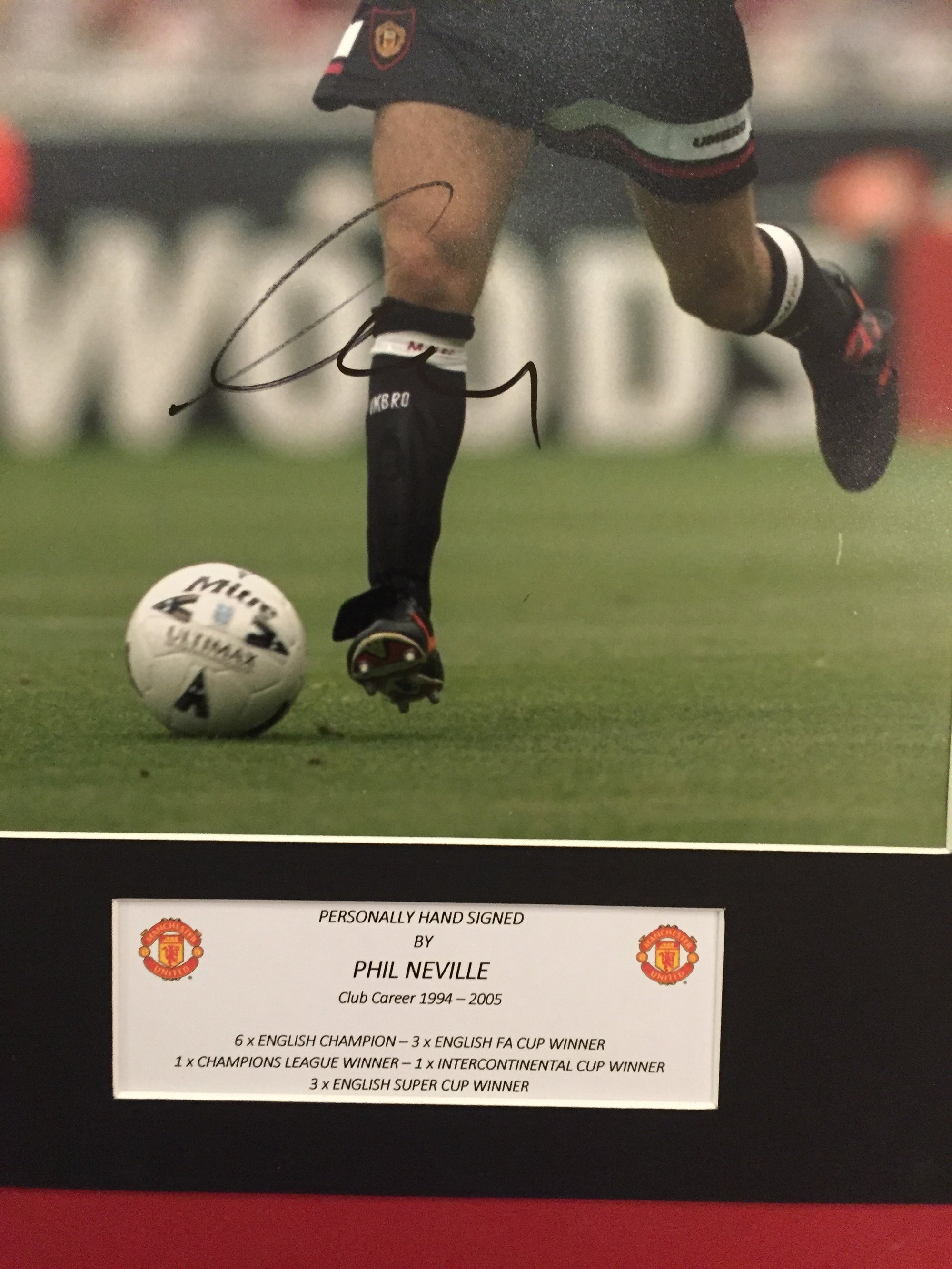 PHIL NEVILLE - SIGNERT BILDE MED EKTEHETSGARANTI/COA