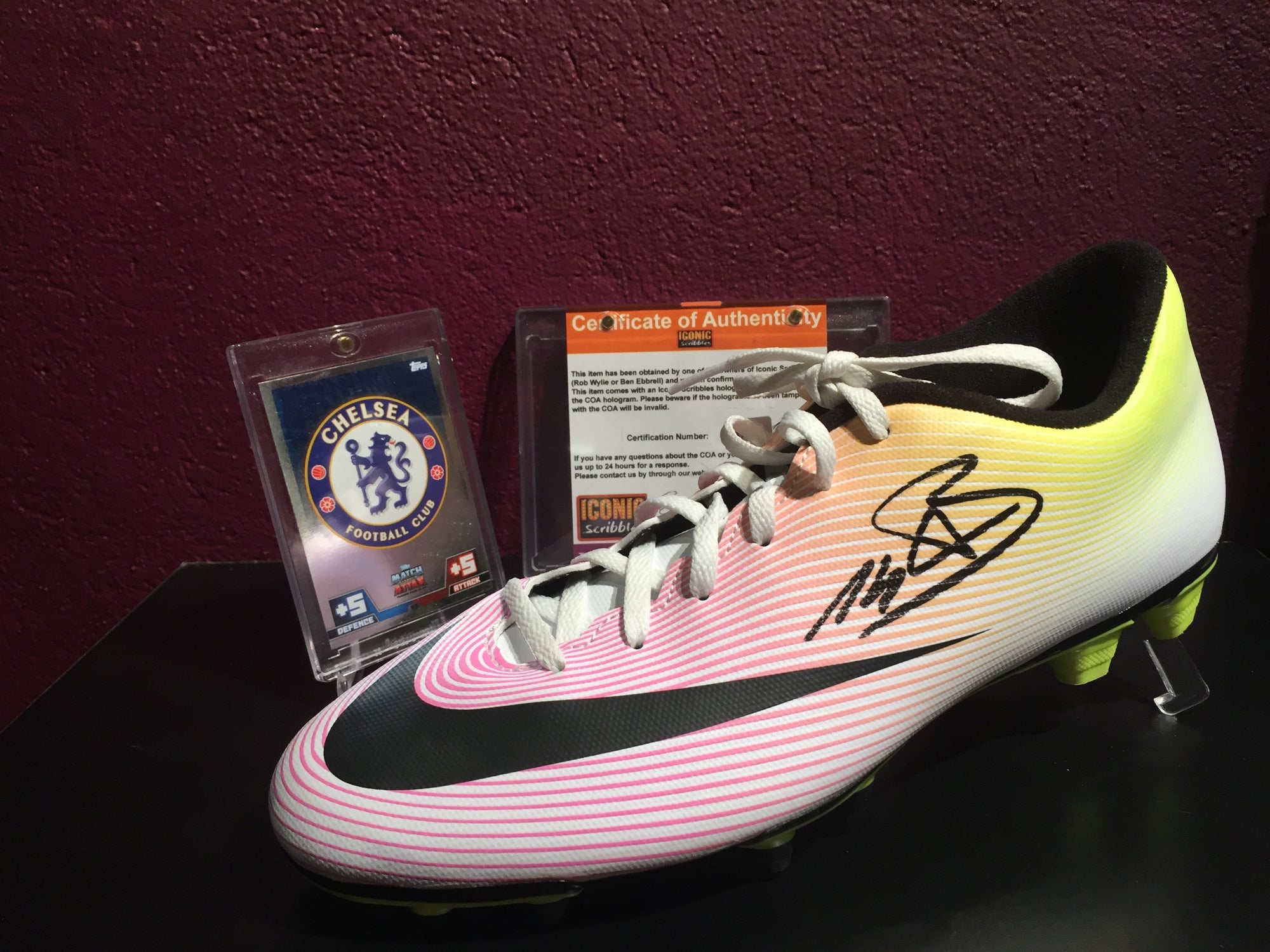CHELSEA - TIEMOUE BAKAYOKO - SIGNERT SKO MED EKTEHETSGARANTI/COA