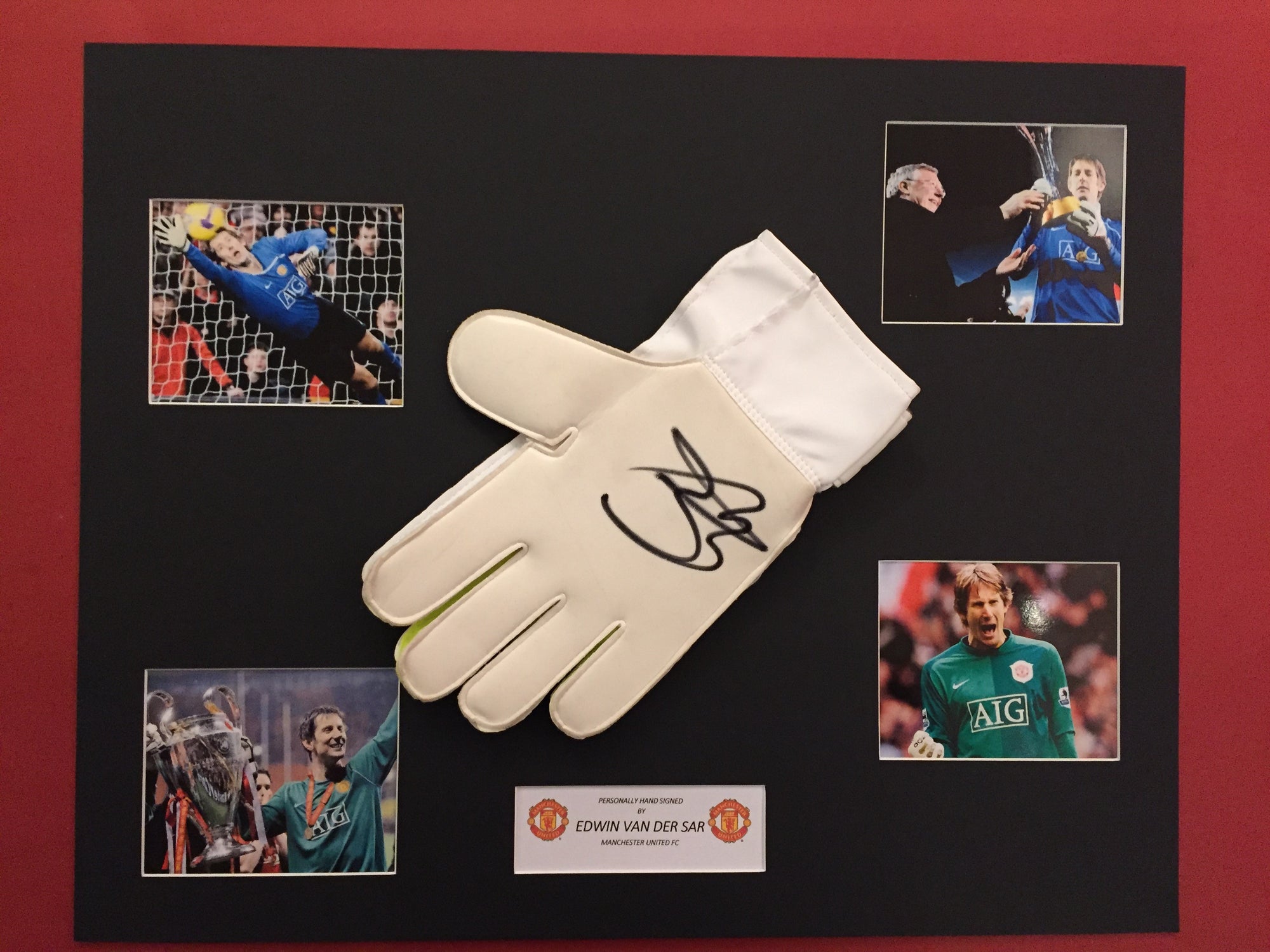 EDWIN VAN DER SAR SIGNERT KEEPERHANSKE MED EKTEHETSGARANTI/COA