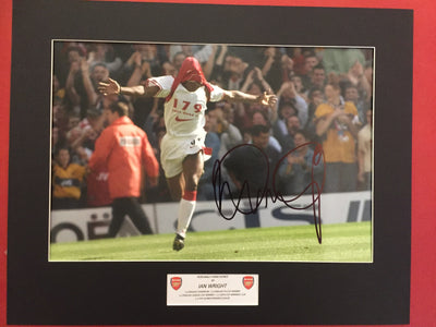 IAN WRIGHT - SIGNERT BILDE MED EKTEHETSGARANTI/COA