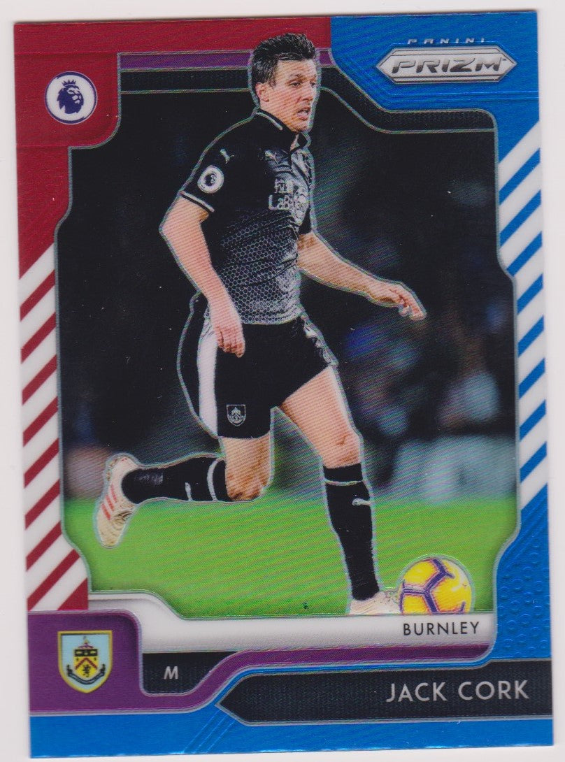 244, JACK CORK - BURNLEY - RED, WHITE AND BLUE PRIZM