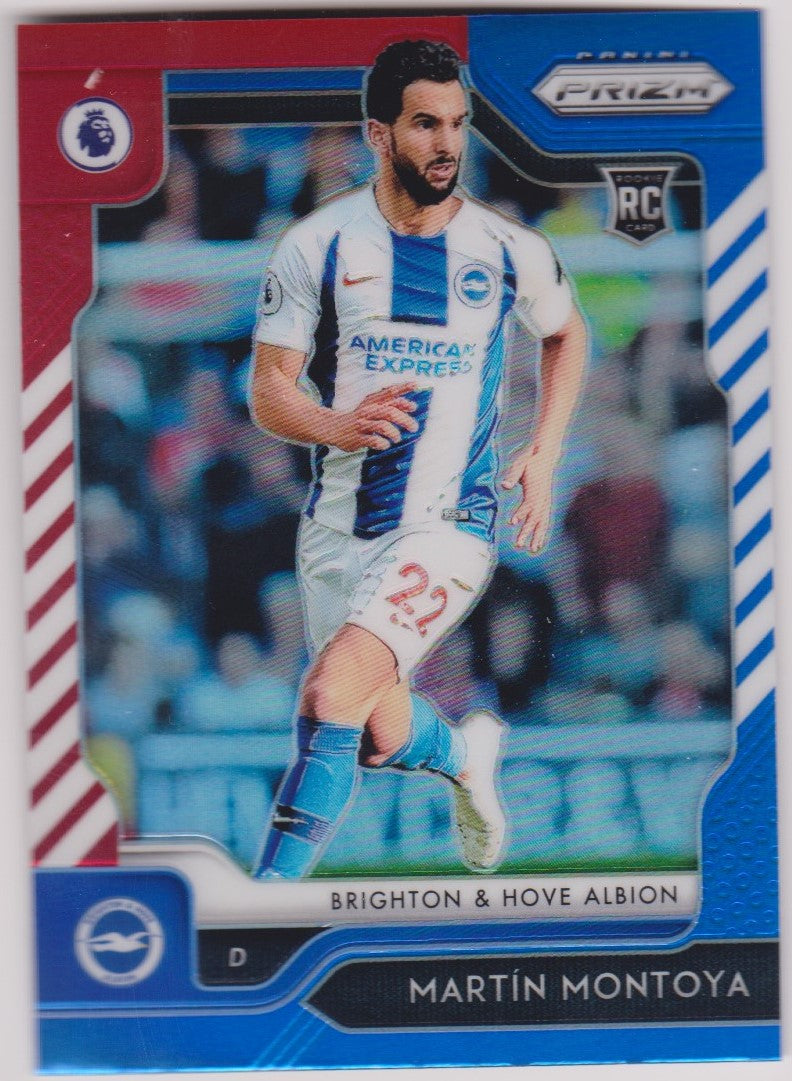 256. MARTIN MONTOYA - BRIGHTON&HOVE ALBION - RED, WHITE AND BLUE PRIZM
