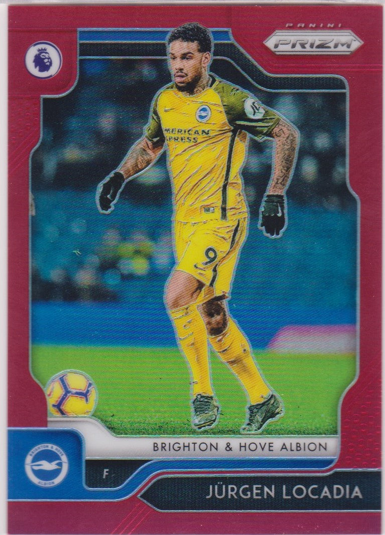 #/149-RED.  264. JURGEN LOCADIA - BRIGHTON&HOVE ALBION - CARD 130 OF 149