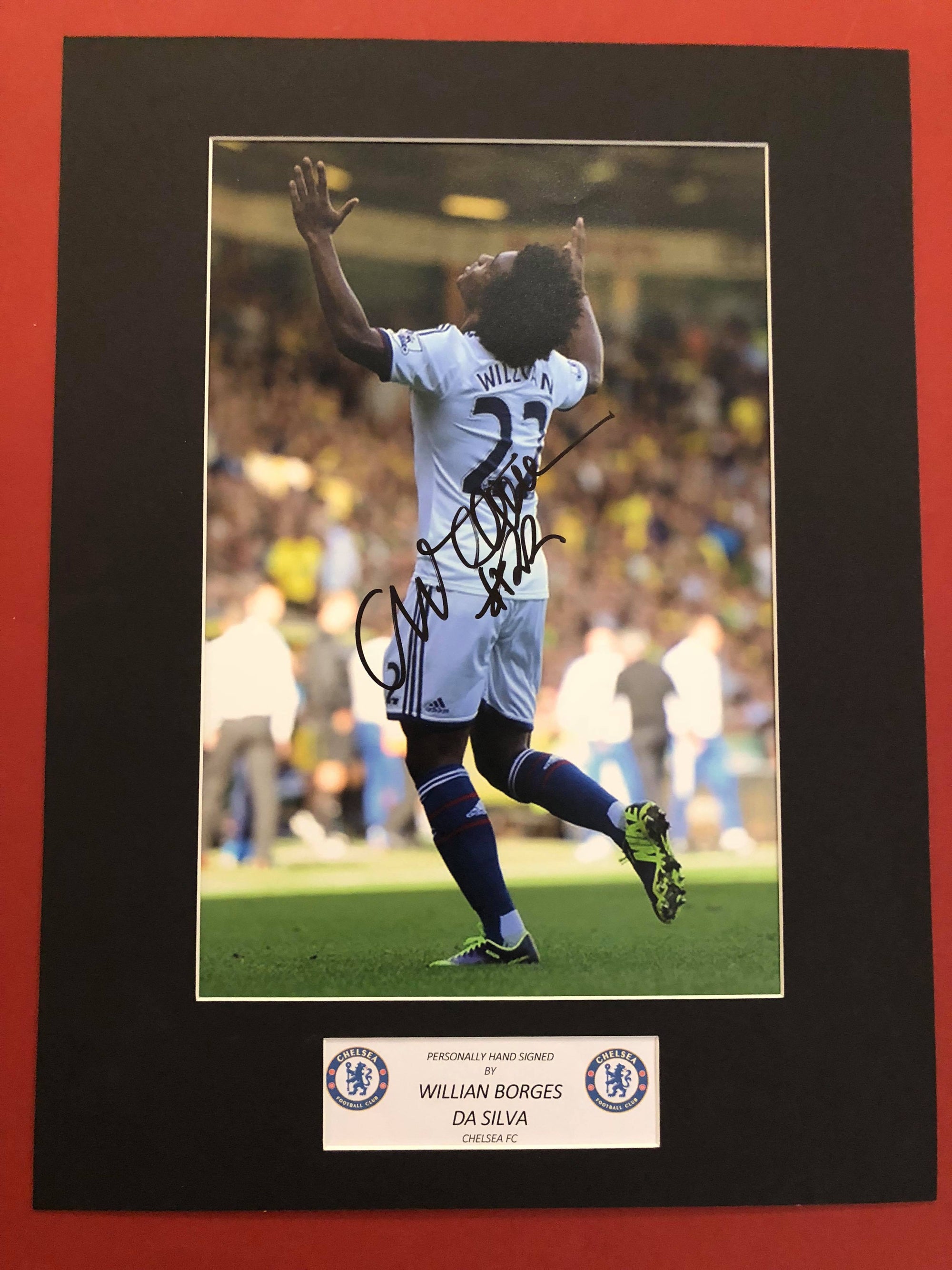 Willian Borges Da Silva - Signert bilde med ektehetsgaranti/COA