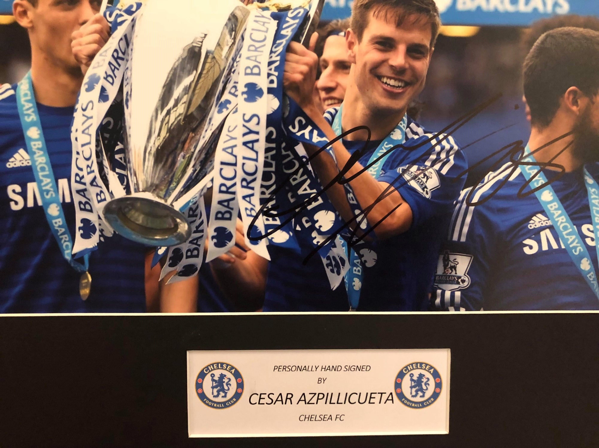CHELSEA - Cezar Azpillicueta - Signert bilde med ektehetsgaranti/COA