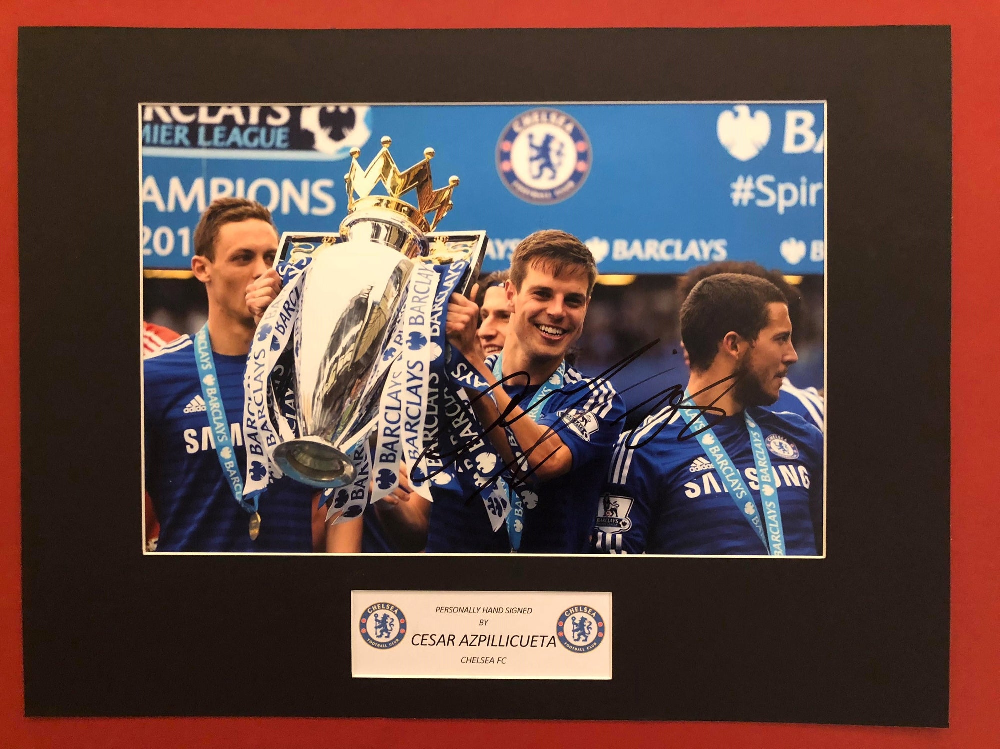 CHELSEA - Cezar Azpillicueta - Signert bilde med ektehetsgaranti/COA