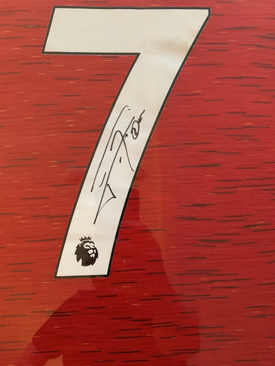 EDINSON CAVANI - FERDIG INNRAMMET SIGNERT DRAKT "ART-FRAME" MED EKTEHETSBEVIS/COA