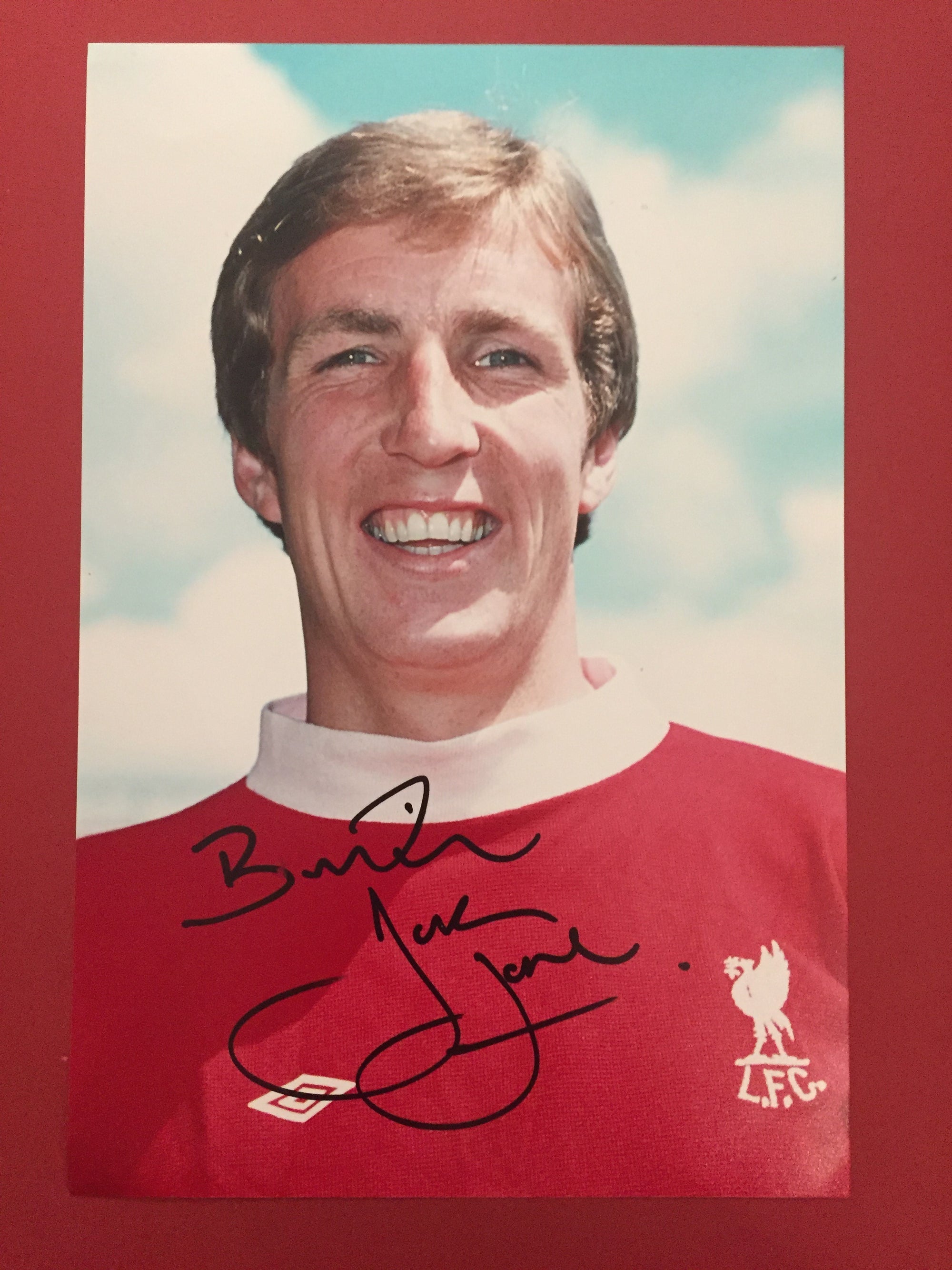 LIVERPOOL - JOEY JONES - SIGNERT BILDE MED EKTEHETSBEVIS/COA