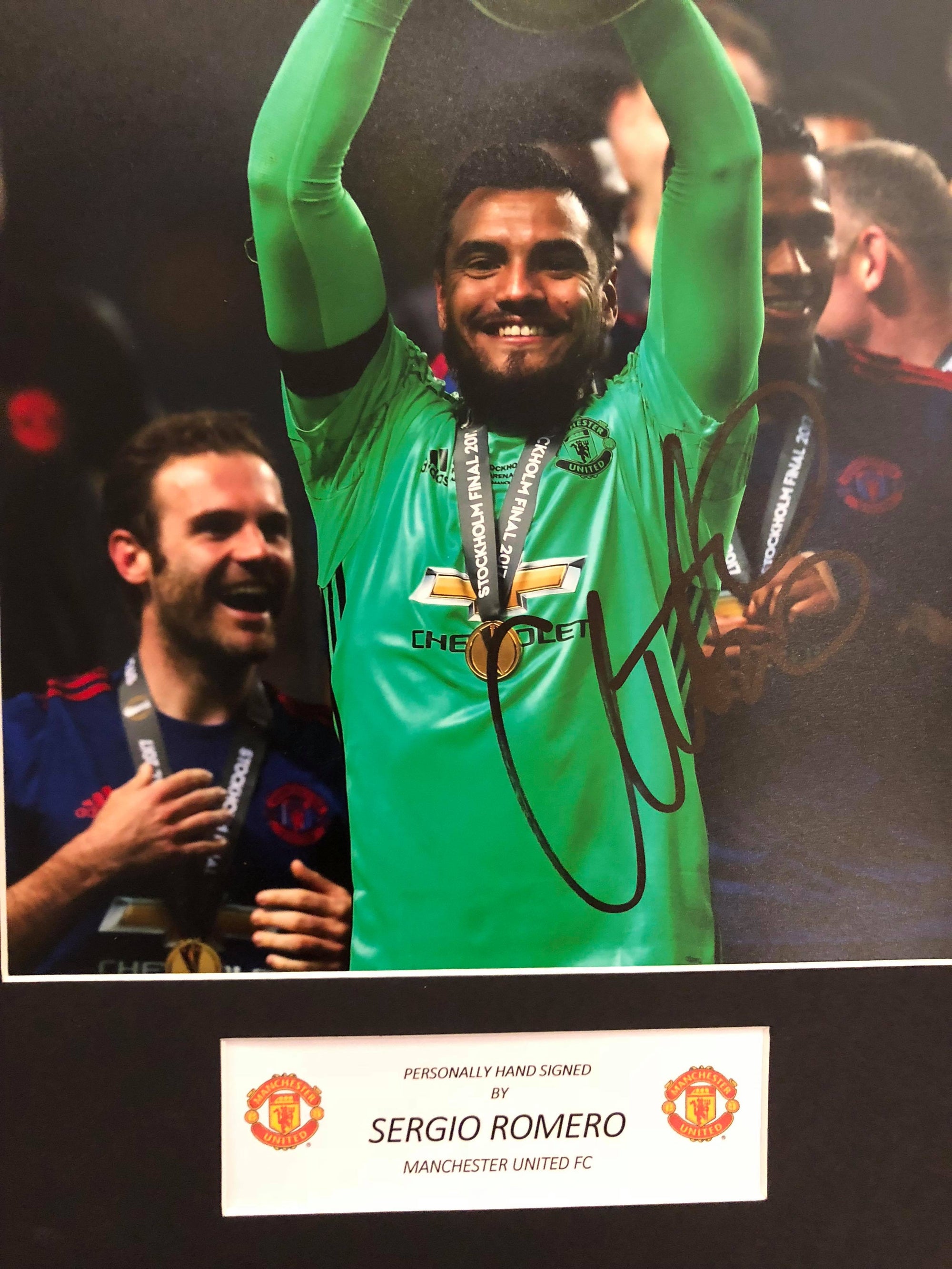 SERGIO ROMERO - SIGNERT BILDE MED EKTEHETSGARANTI/COA