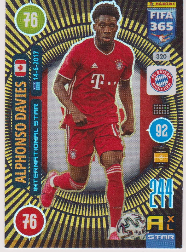320. ALPHONSHO DAVIES - BAYERN MUNCEN - INTERNATIONAL STAR