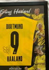ERLING BRAUT HAALAND - SIGNERT FERDIG INNRAMMET DRAKT I "ART-FRAME" DRAKT MED EKTEHETSBEVIS/COA
