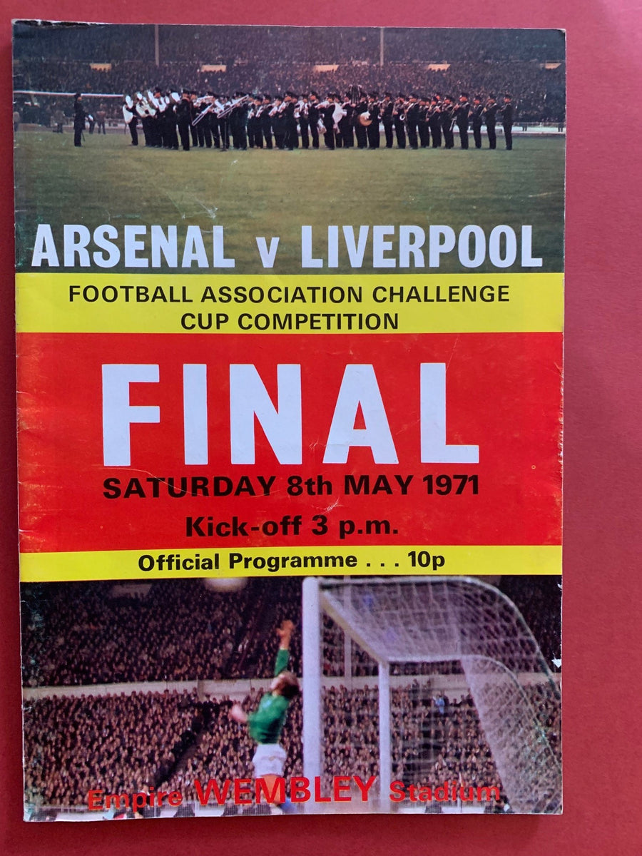 1971-8.5 - ARSENAL VS LIVERPOOL - FA CUP FINALE  OFFISIELT KAMPPROGRAM