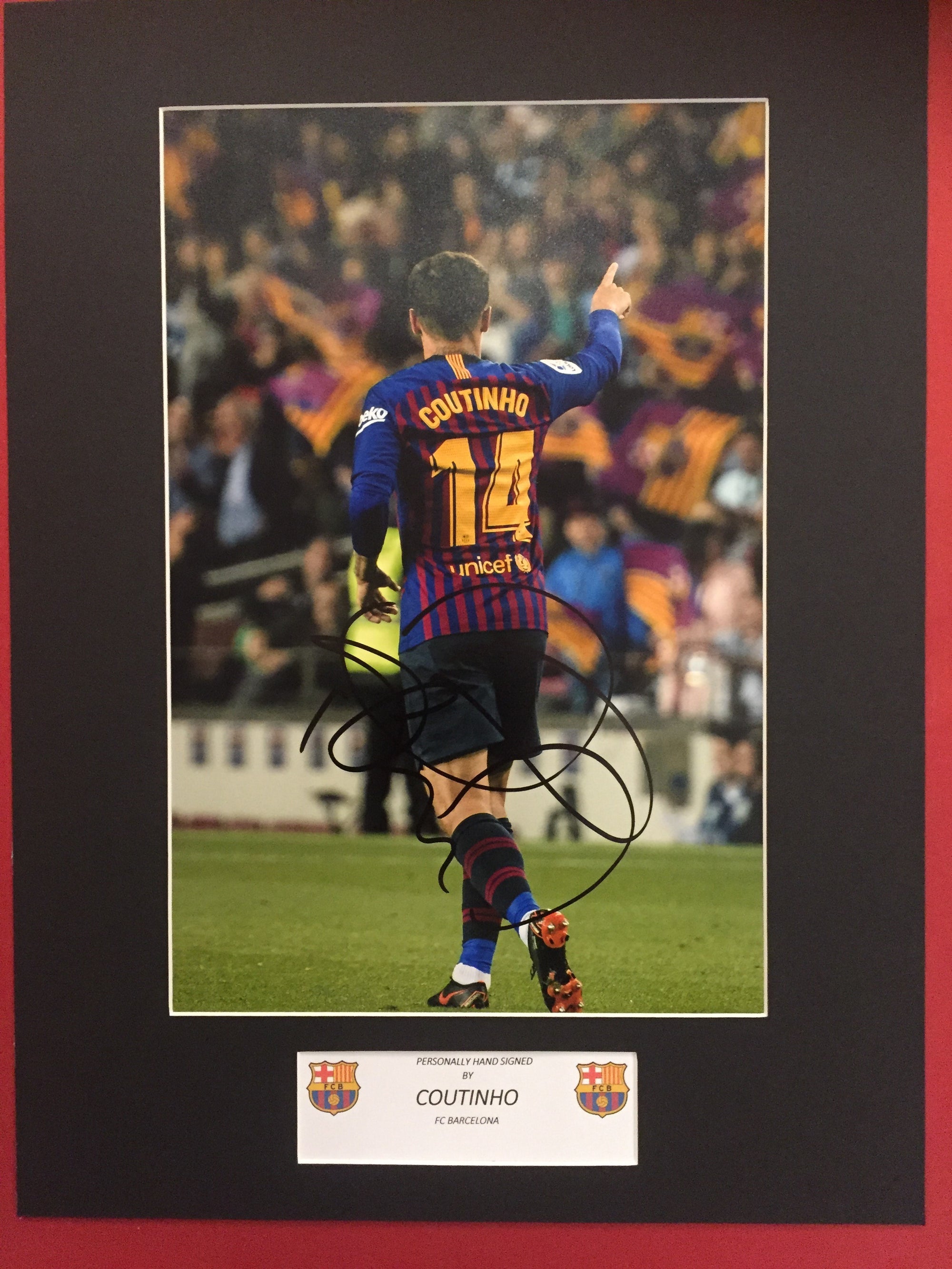 COUTINHO - SIGNERT BILDE MED EKTEHETSGARANTI/COA