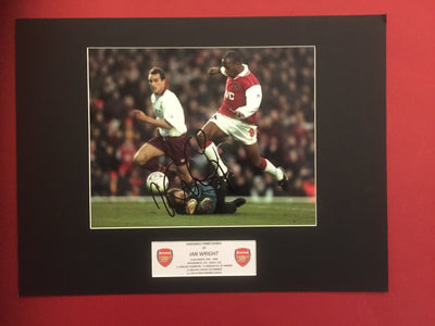 IAN WRIGHT - SIGNERT BILDE MED EKTEHETSGARANTI/COA