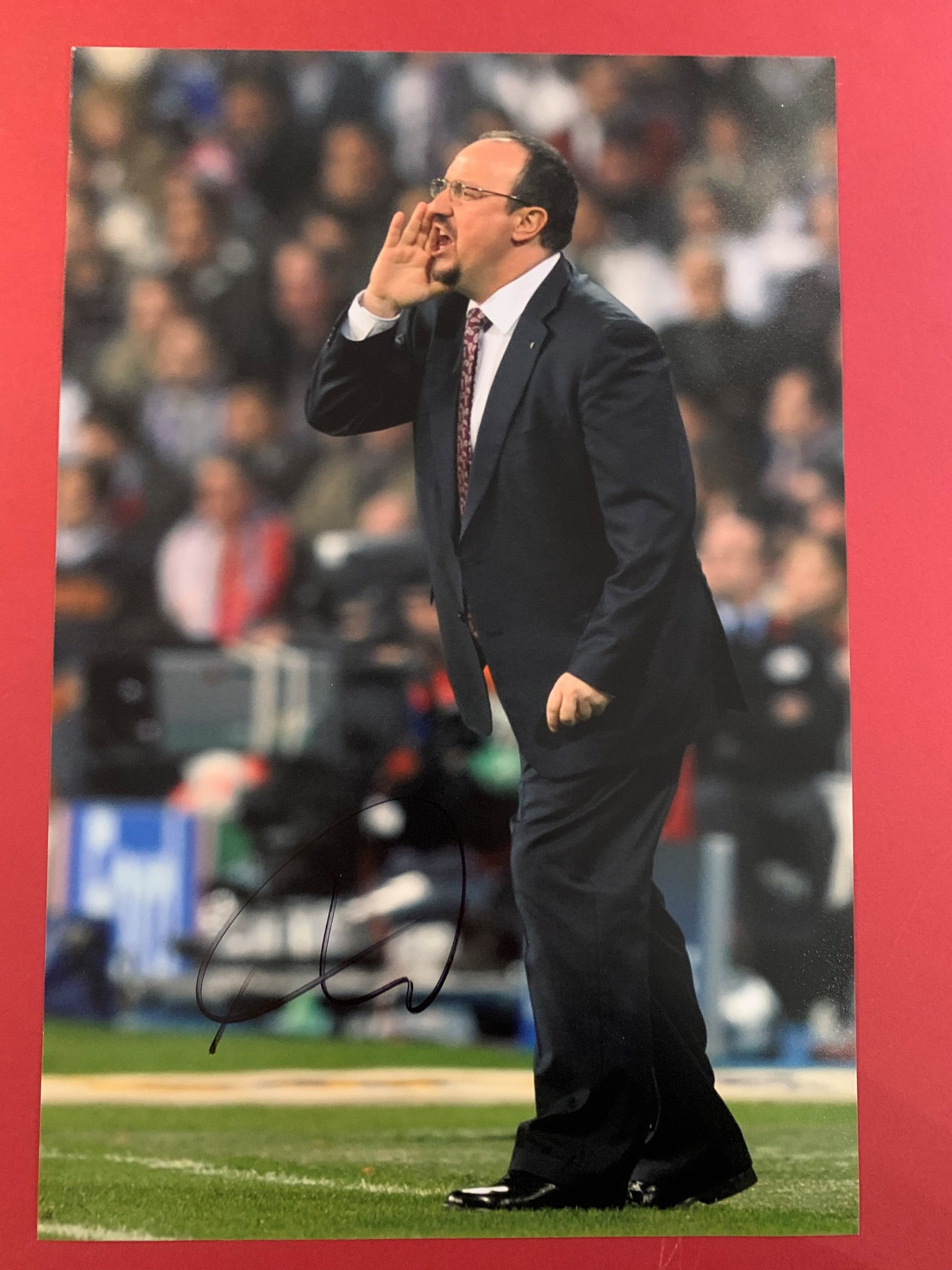 LIVERPOOL - RAFAEL BENITEZ - SIGNERT BILDE MED EKTEHETSGARANTI/COA