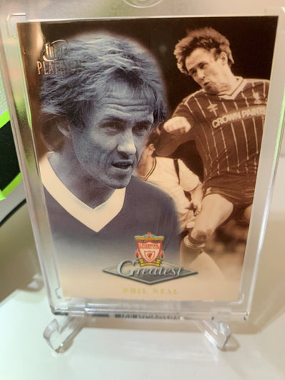 LIVERPOOL - PHIL NEAL - SIGNERT SKO MED EKTEHETSBEVIS/COA