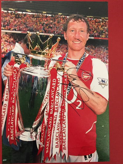 ARSENAL - RAY PARLOUR - SIGNERT BILDE MED EKTEHETSBEVIS/COA