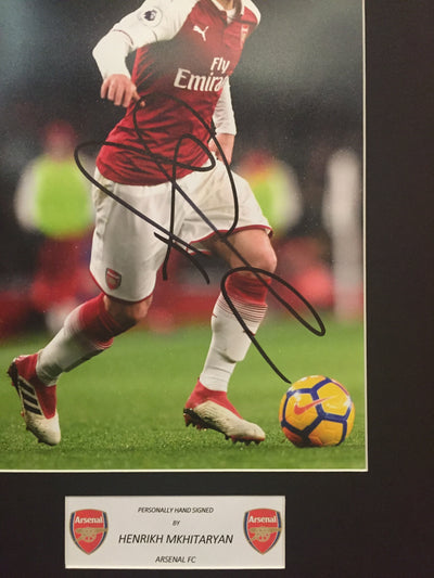 HENRIKH MKHITARYAN -SIGNERT BILDE MED EKTEHETSGARANTI/COA