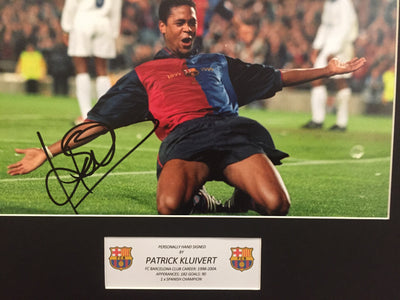 PATRICK KLUIVERT - SIGNERT BILDE MED EKTEHETSGARANTI/COA
