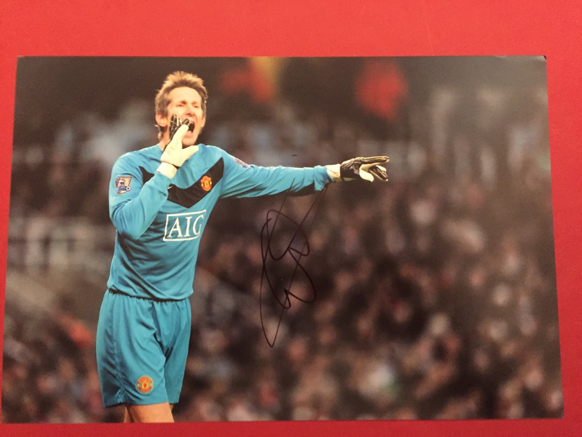 EDWIN VAN DER SAR - SIGNERT BILDE MED EKTEHETSGARANTI/COA