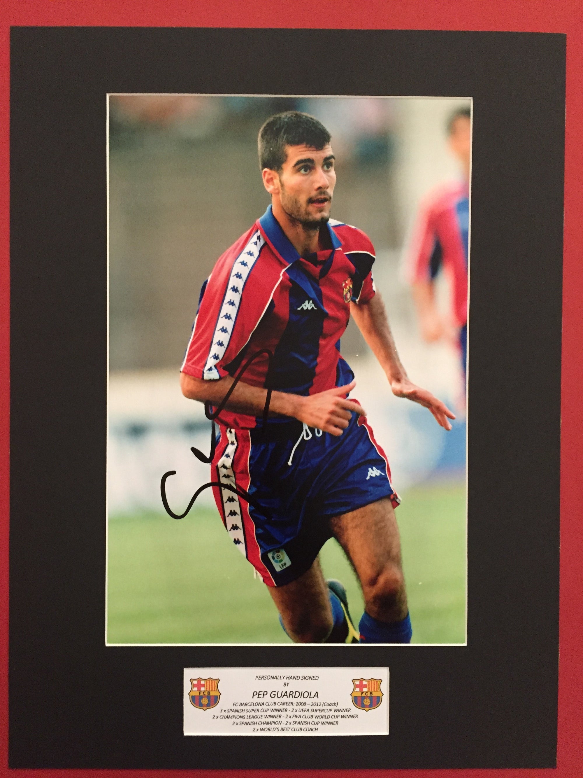 PEP GUARDIOLA - SIGNERT BILDE MED EKTEHETSGARANTI/COA