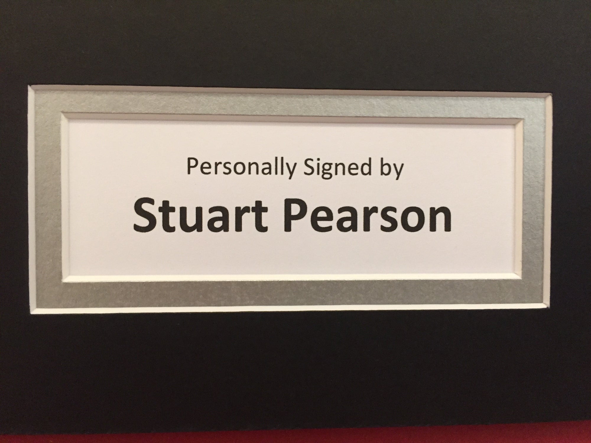 STUART PEARSON - SIGNERT KAPTEINSBIND MED EKTEHETSGARANTI/COA