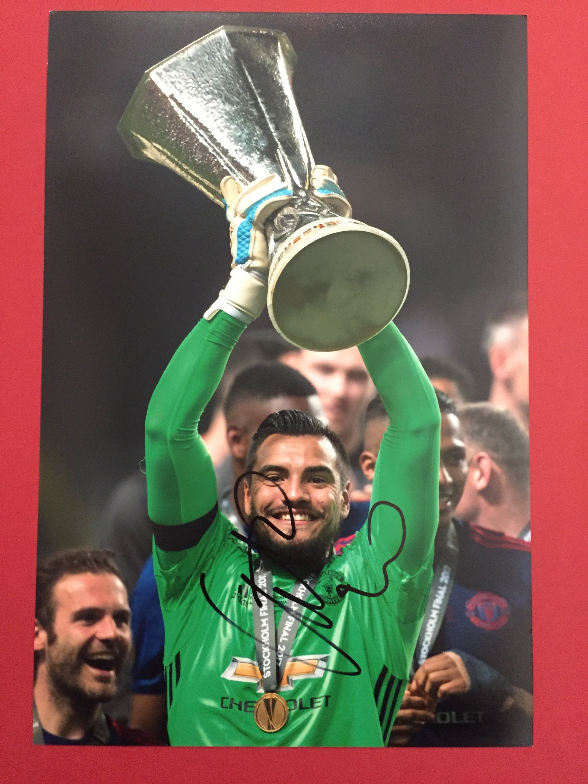 SERGIO ROMERO - SIGNERT BILDE MED EKTEHETSGARANTI/COA