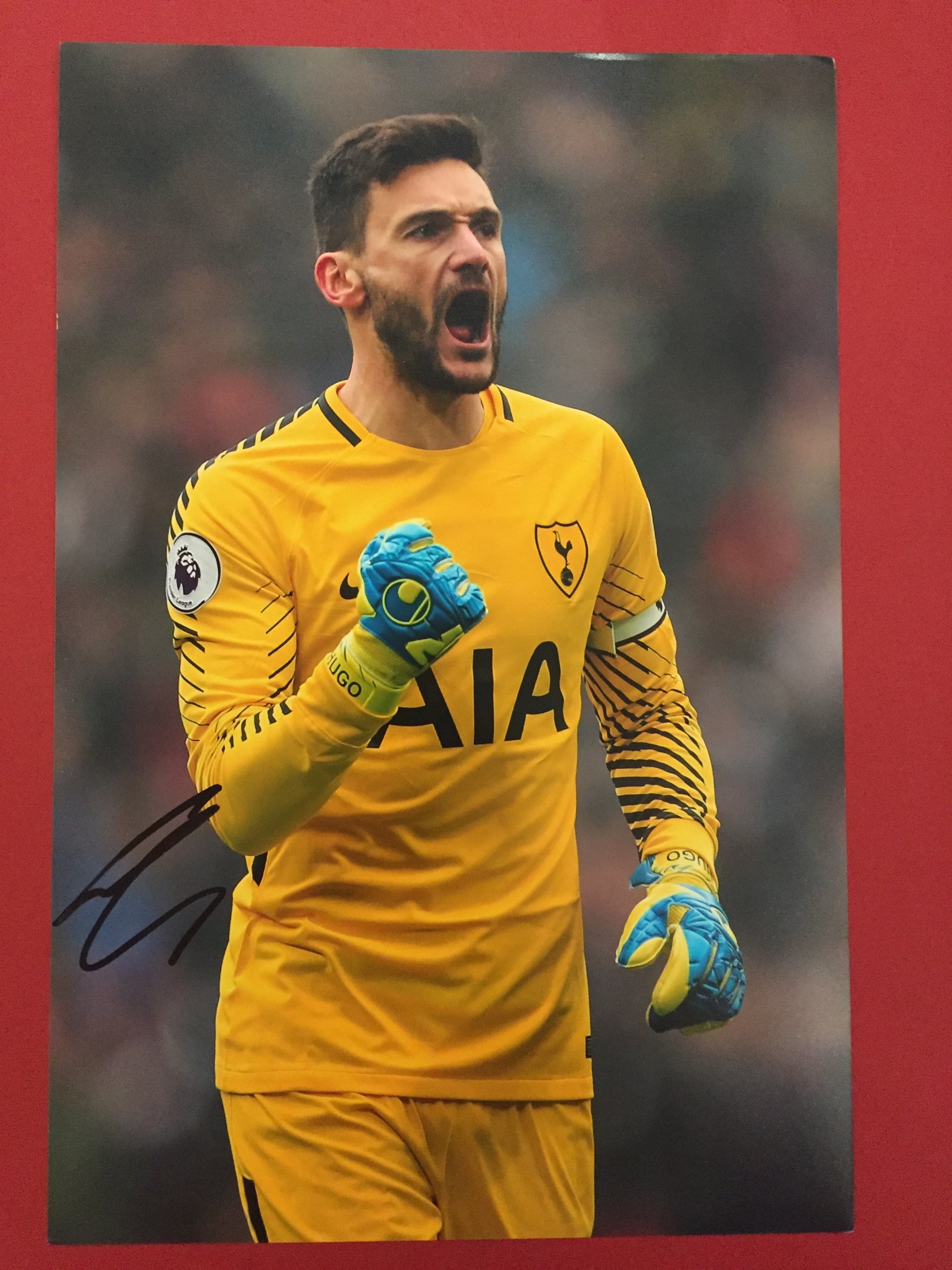 TOTTENHAM - HUGO LLORIS - SIGNERT BILDE MED EKTEHETSBEVIS/COA