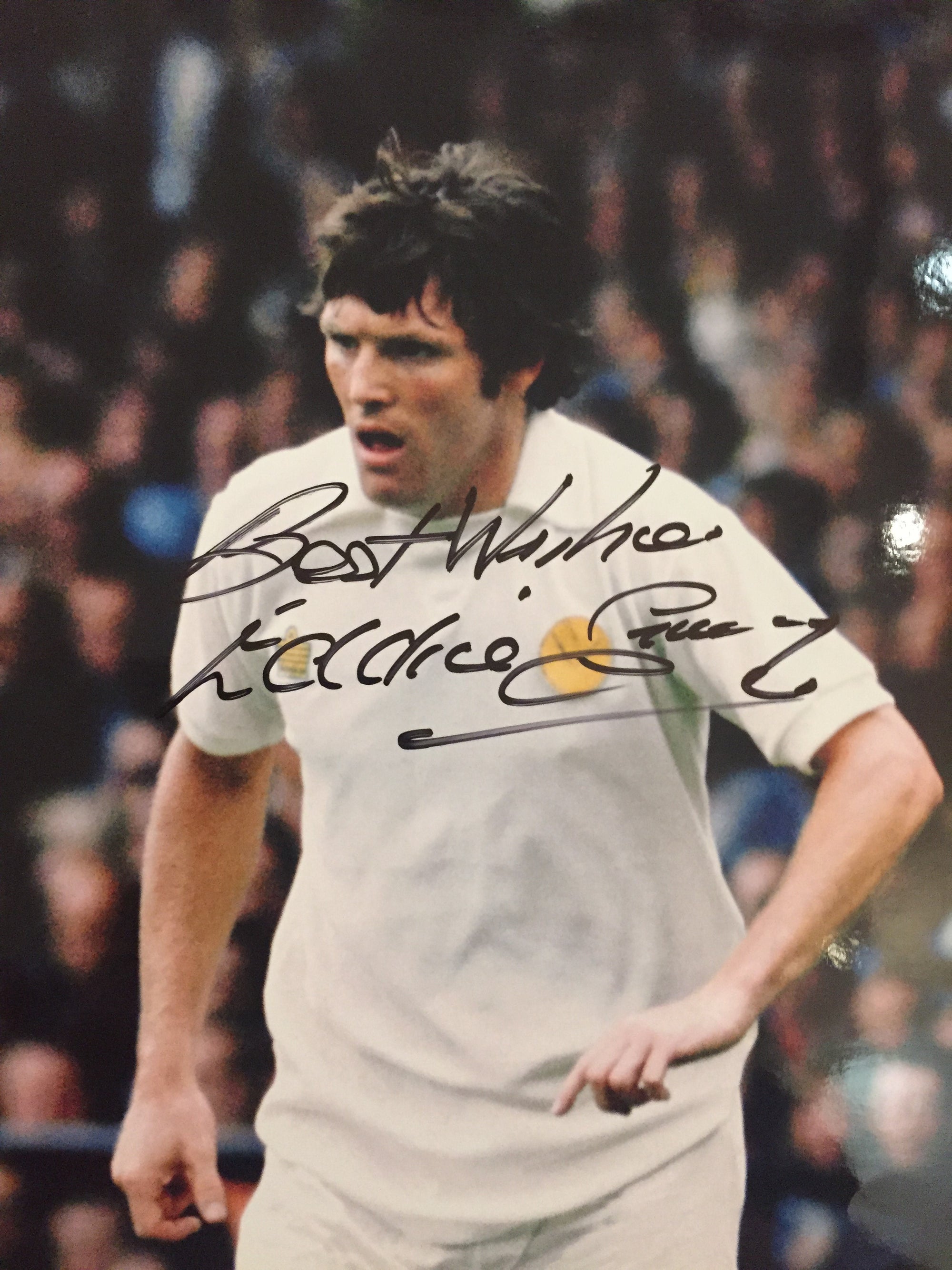 EDDIE GRAY - SIGNERT BILDE MED EKTEHETSBEVIS/COA
